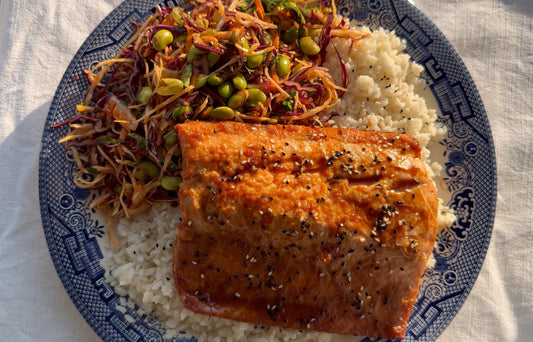 Baked Chalkstream Trout with Soy & Ginger