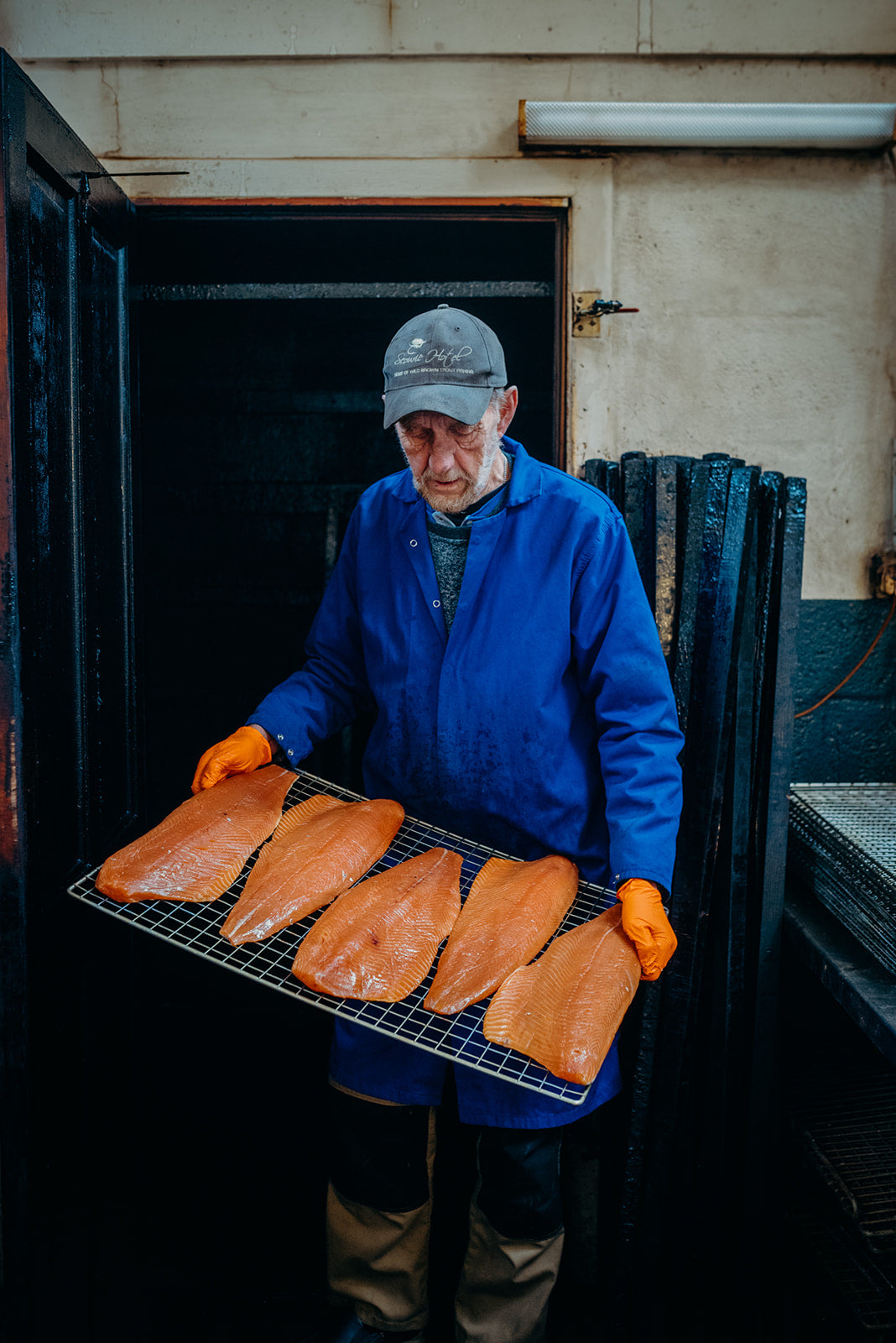 Smoked salmon from the kiln, Ullapool Smokehouse - Pesky